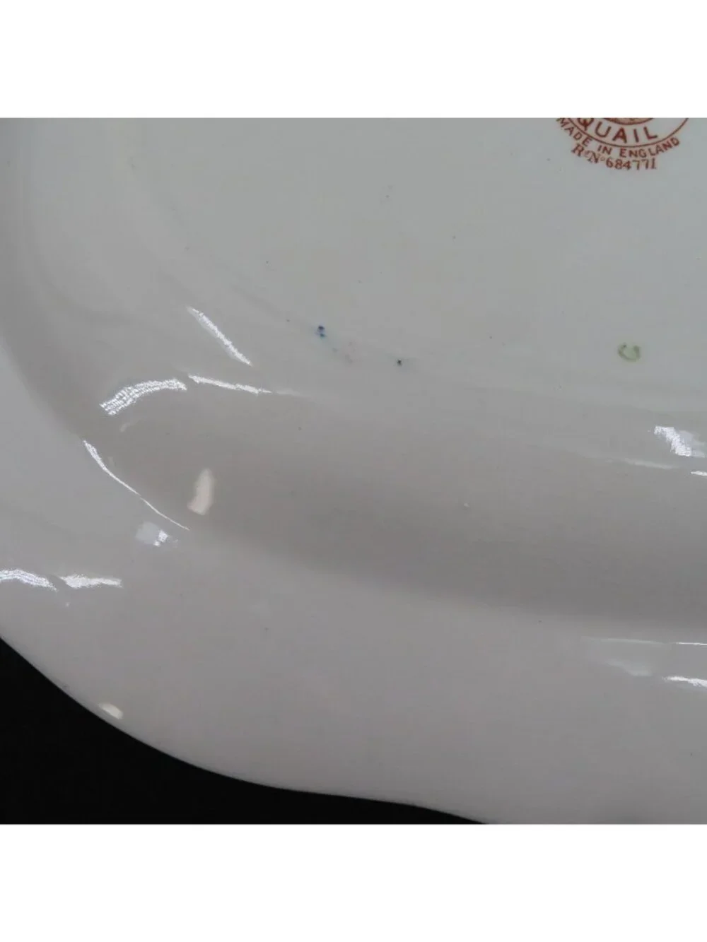 Vintage Furnivals Quail 684771 England Brown Platter 13.5in Floral Serving Plate